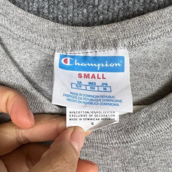 Champion Big‎ C Short Sleeve Heritage Logo T Shirt men Size S - Picture 4 of 7